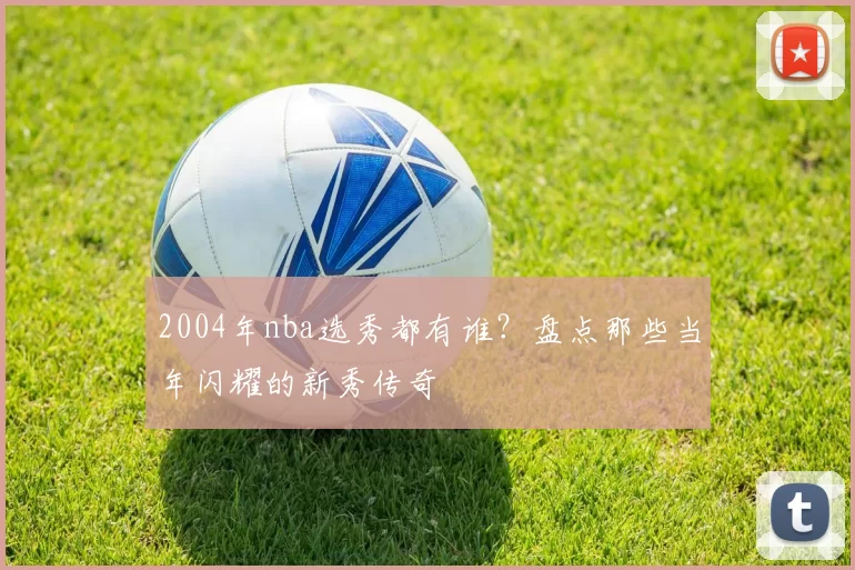2004年nba选秀都有谁？盘点那些当年闪耀的新秀传奇